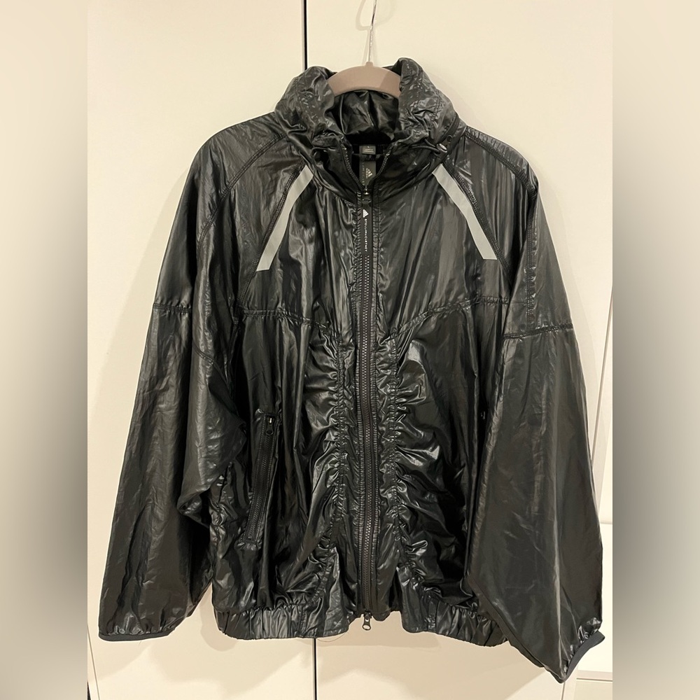 Adidas by Stella McCartney Black Lightweight Windbreaker Jacket Size L